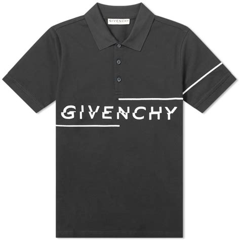 givenchy split logo polo|Givenchy graphic crewneck t shirt.